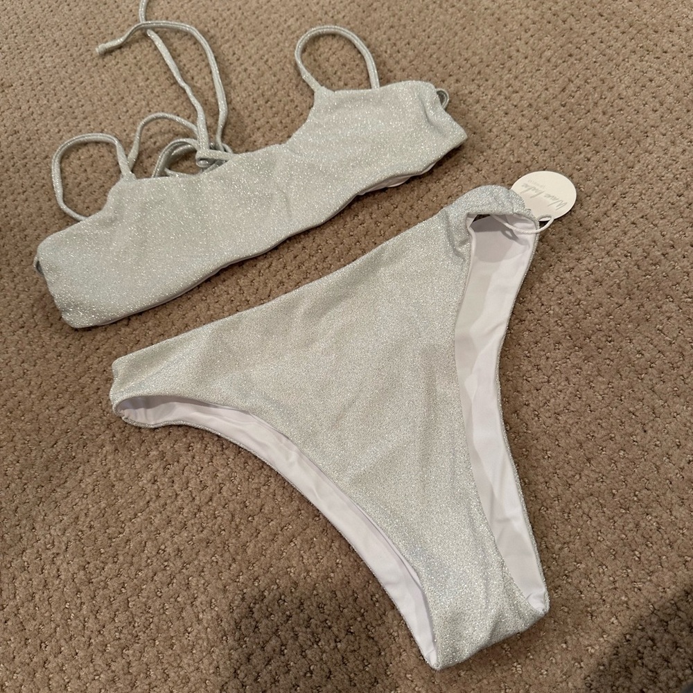 Wavebabe Pearl White Shimmer Bikini